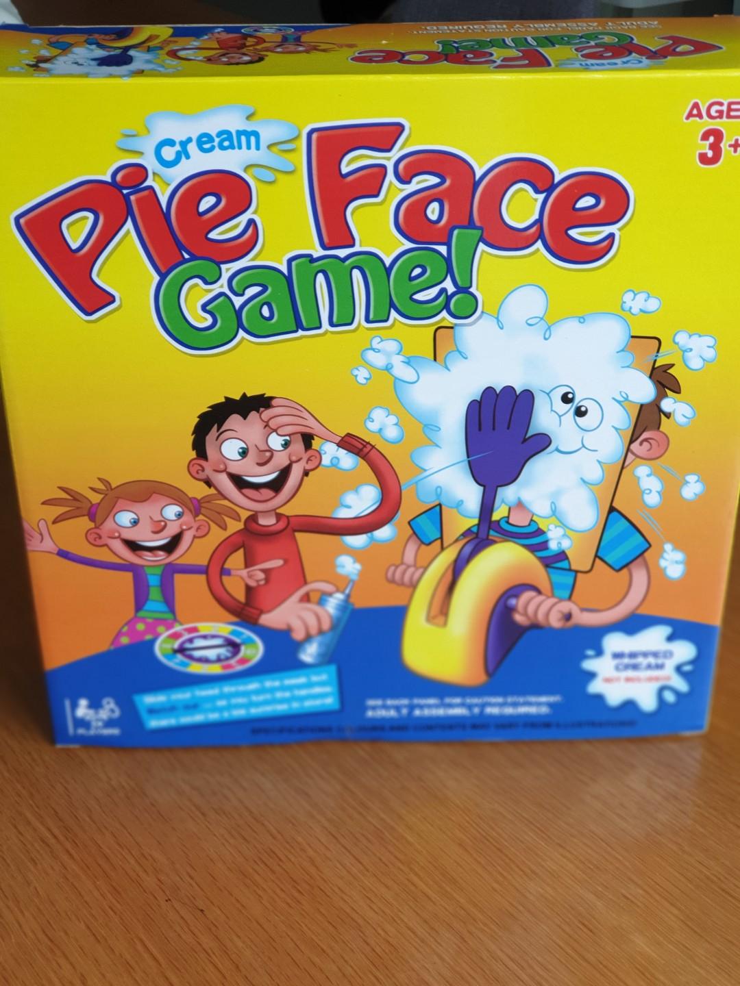 new pie face game