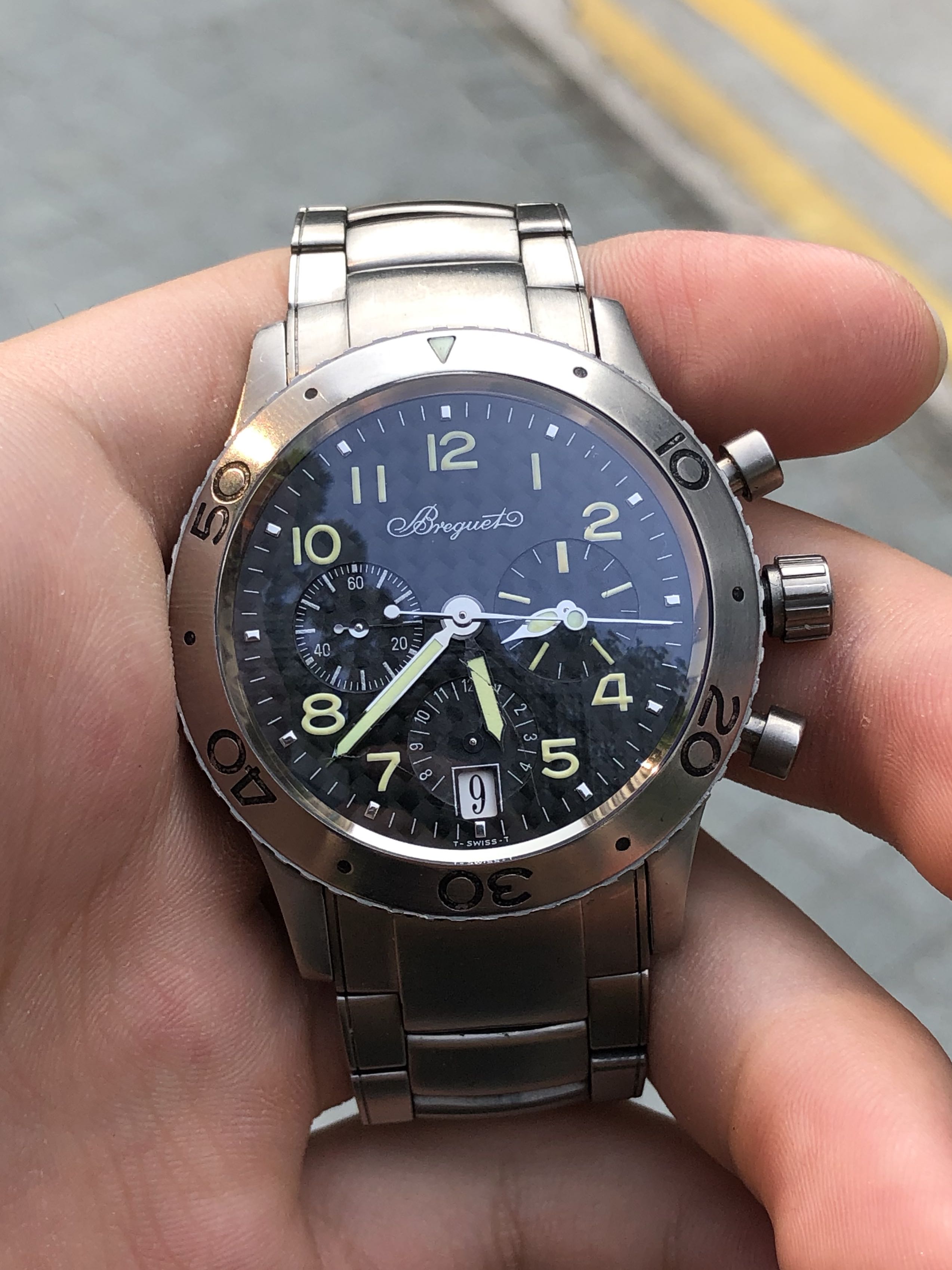Breguet type sales xx titanium