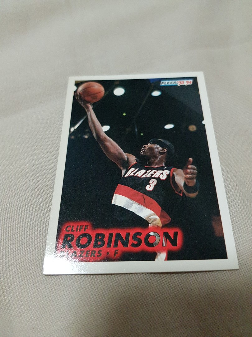 Cliff Robinson Nba Fleer 93 94 Vintage Collectibles Vintage Collectibles On Carousell