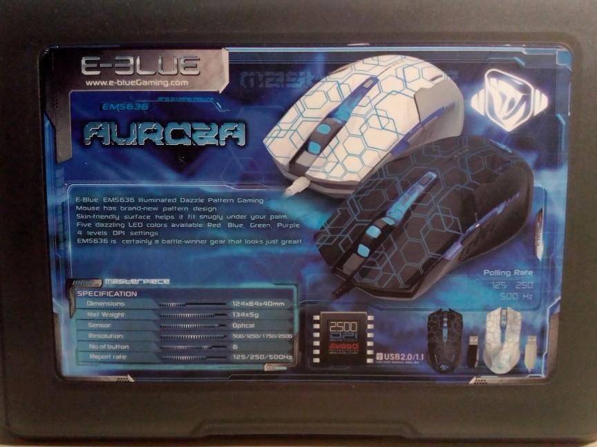 E Blue Ems636 Auroza With 6 Buttons Usb Wired 2500dpi Illuminated Dazzle Pattern Professional Gaming Mouse Electronics Computer Parts Accessories On Carousell
