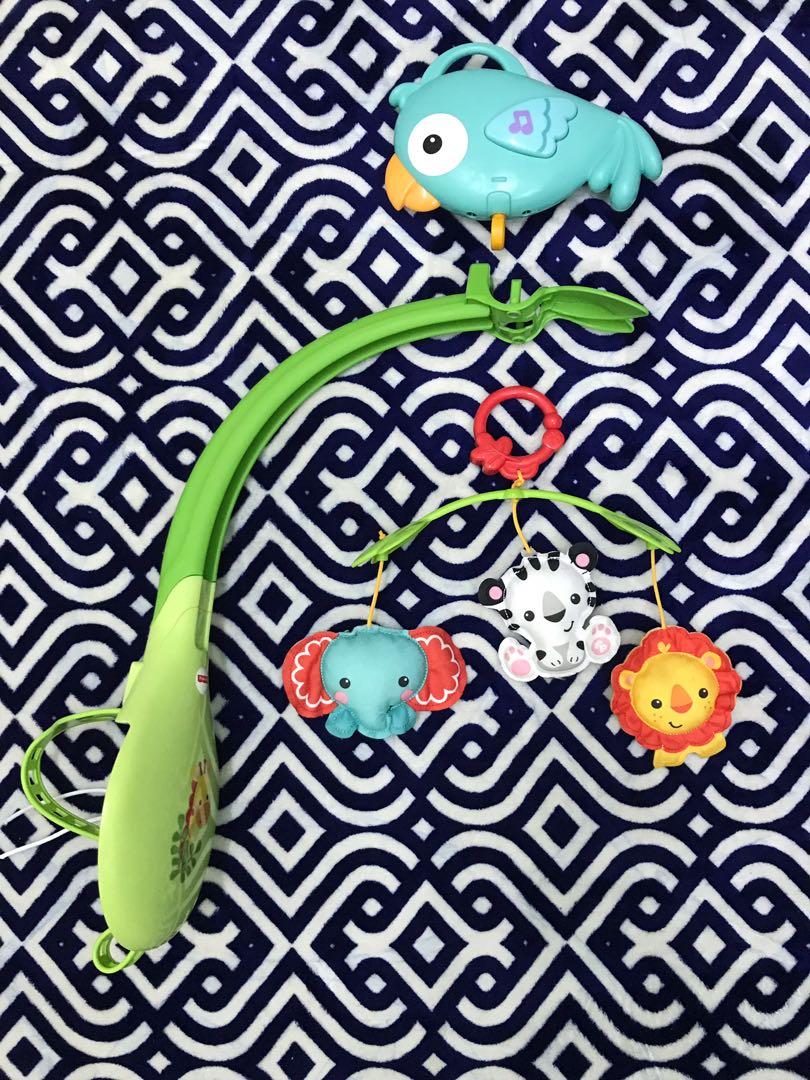 FISHERPRICE RAINFOREST FRIENDS 3IN1 MUSICAL MOBILE, Babies & Kids