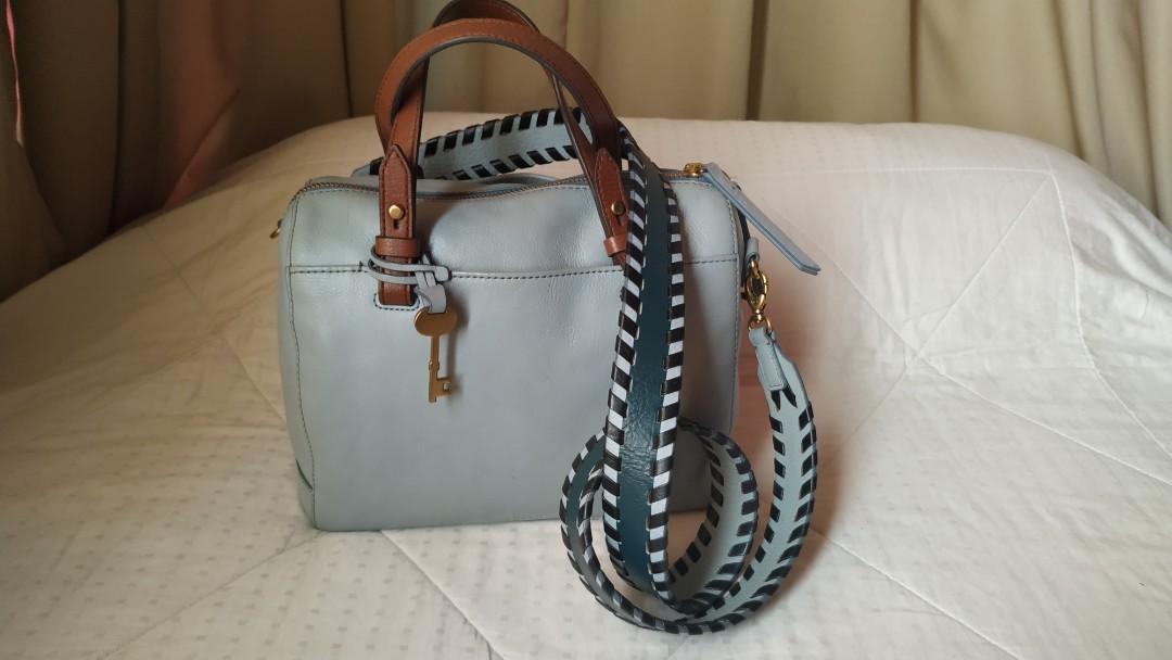 Fossil Rachel Satchel Horizon Blue Barang Mewah Tas Dompet di Carousell