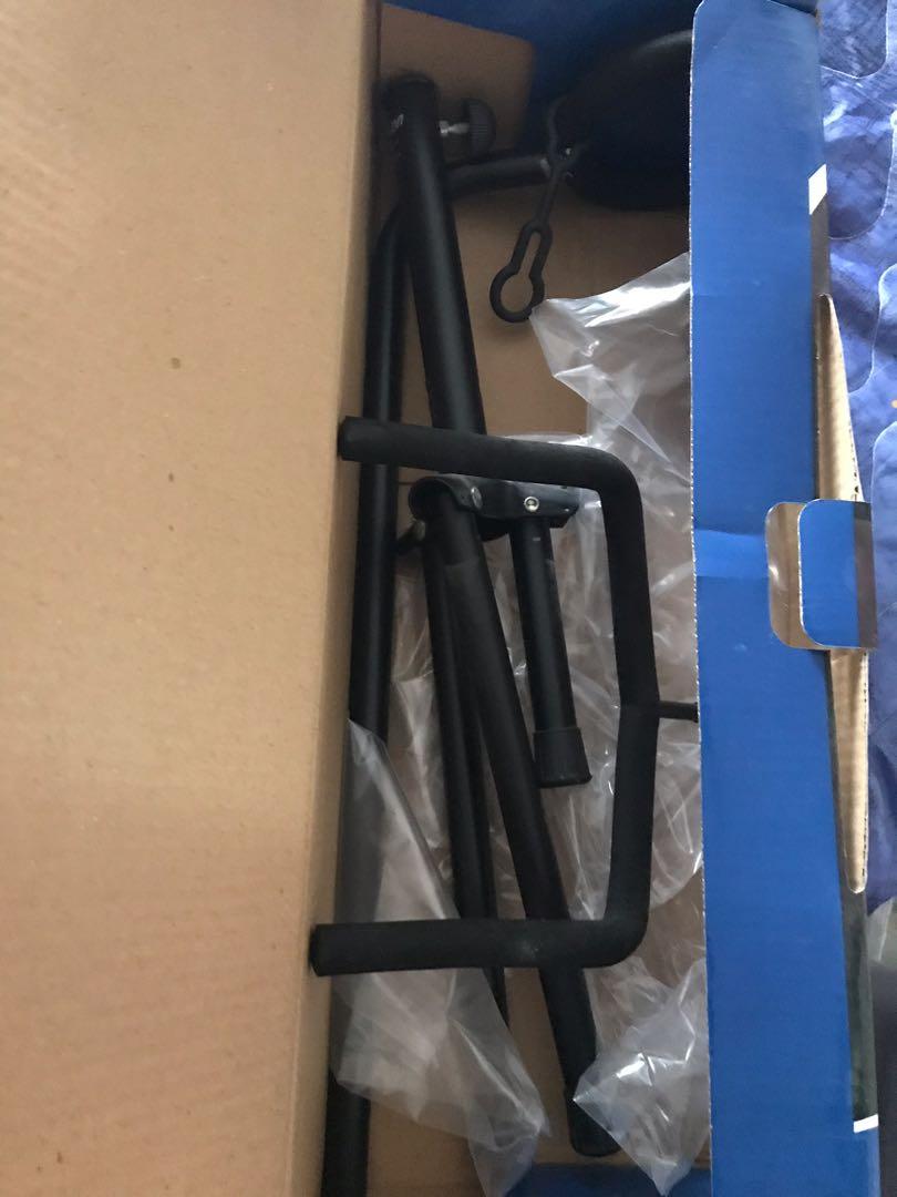 Guitar stand (Category: Music Accessories) located in Waterloo. Submitted by frogonagreenleaf (Listing ID 250639261, Image 3). Description: Used only briefly. Guitar stand, see info in the pictures .