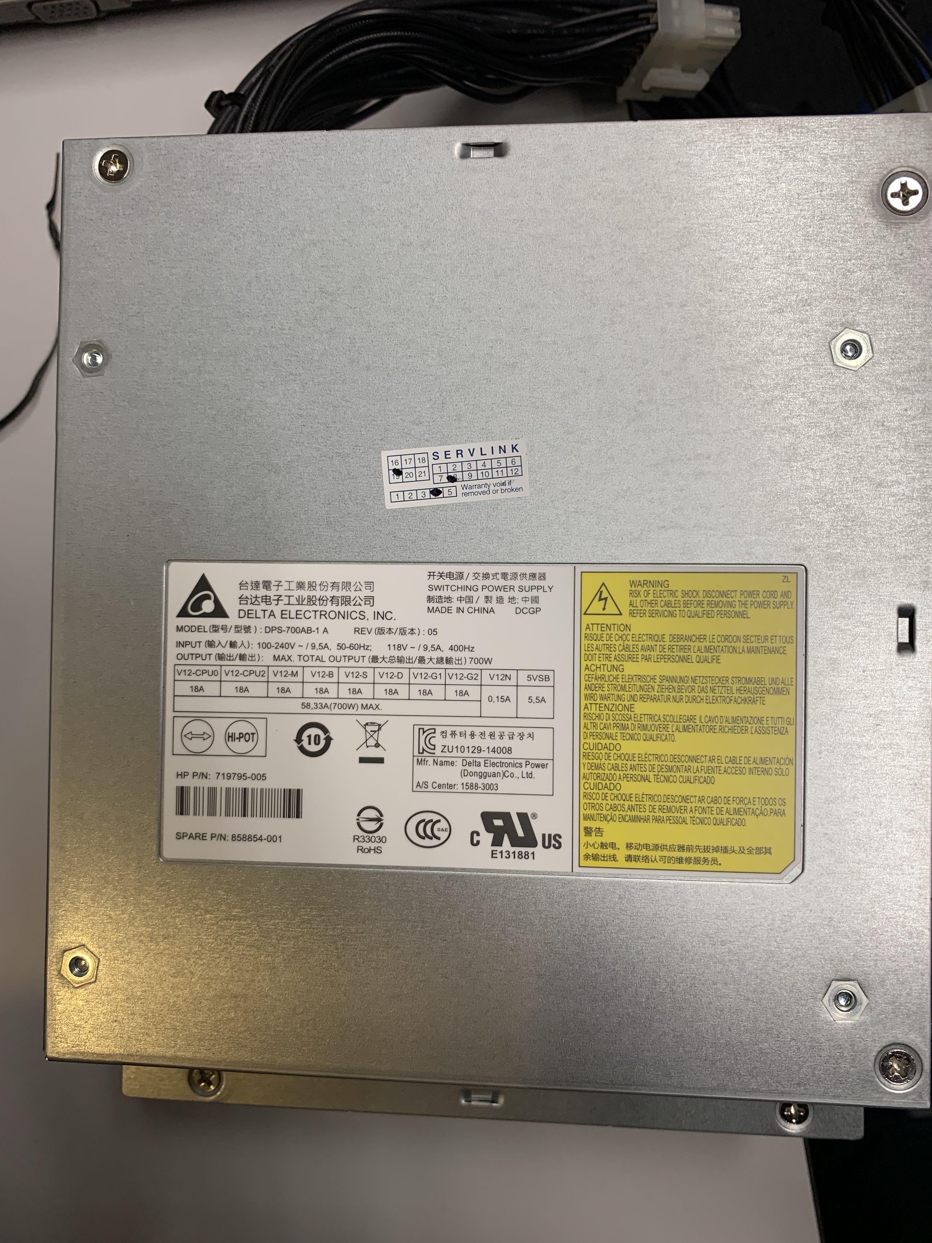 Dps700ab1 A For Hp Z440 Tower Workstation Power Supply, 44 OFF