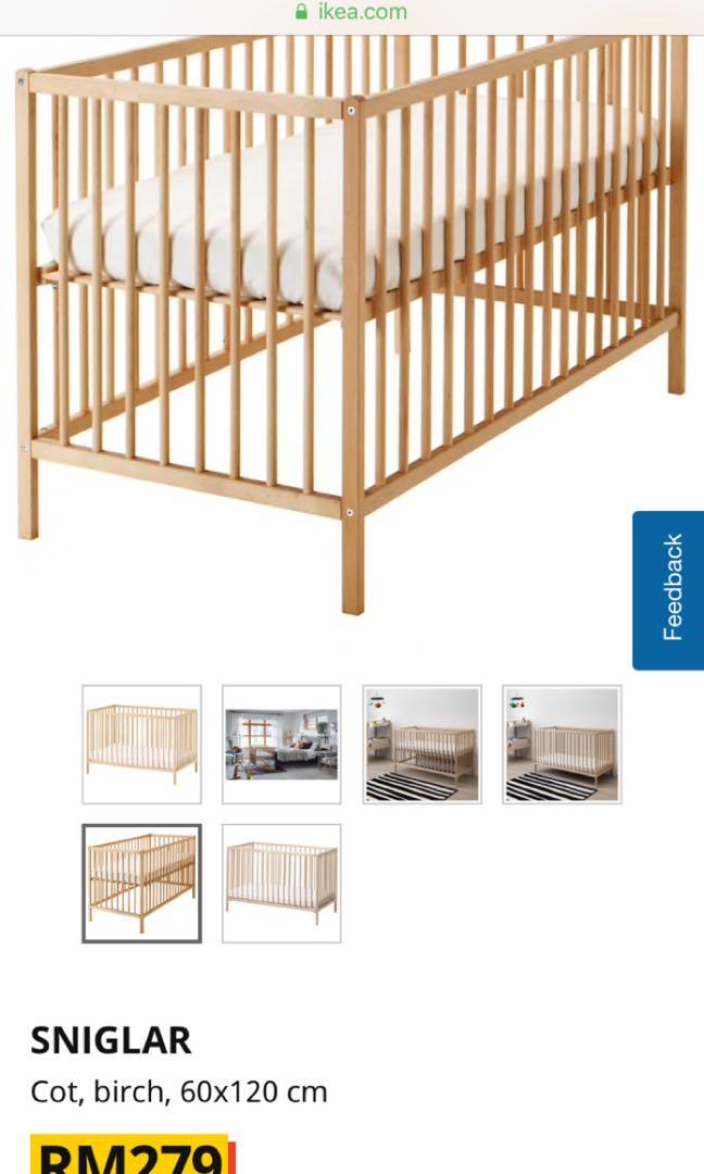 IKEA Sniglar baby cot, Babies & Kids, Baby Nursery & Kids Furniture