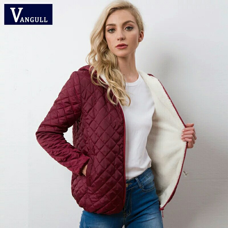 Velvet winter jacket womens clearance