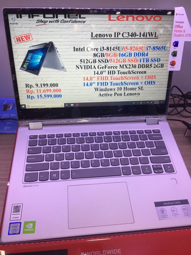 Lenovo Ip C340 I3 8145u Kredit Tanpa Kartu Kredit Elektronik Komputer Laptop Di Carousell