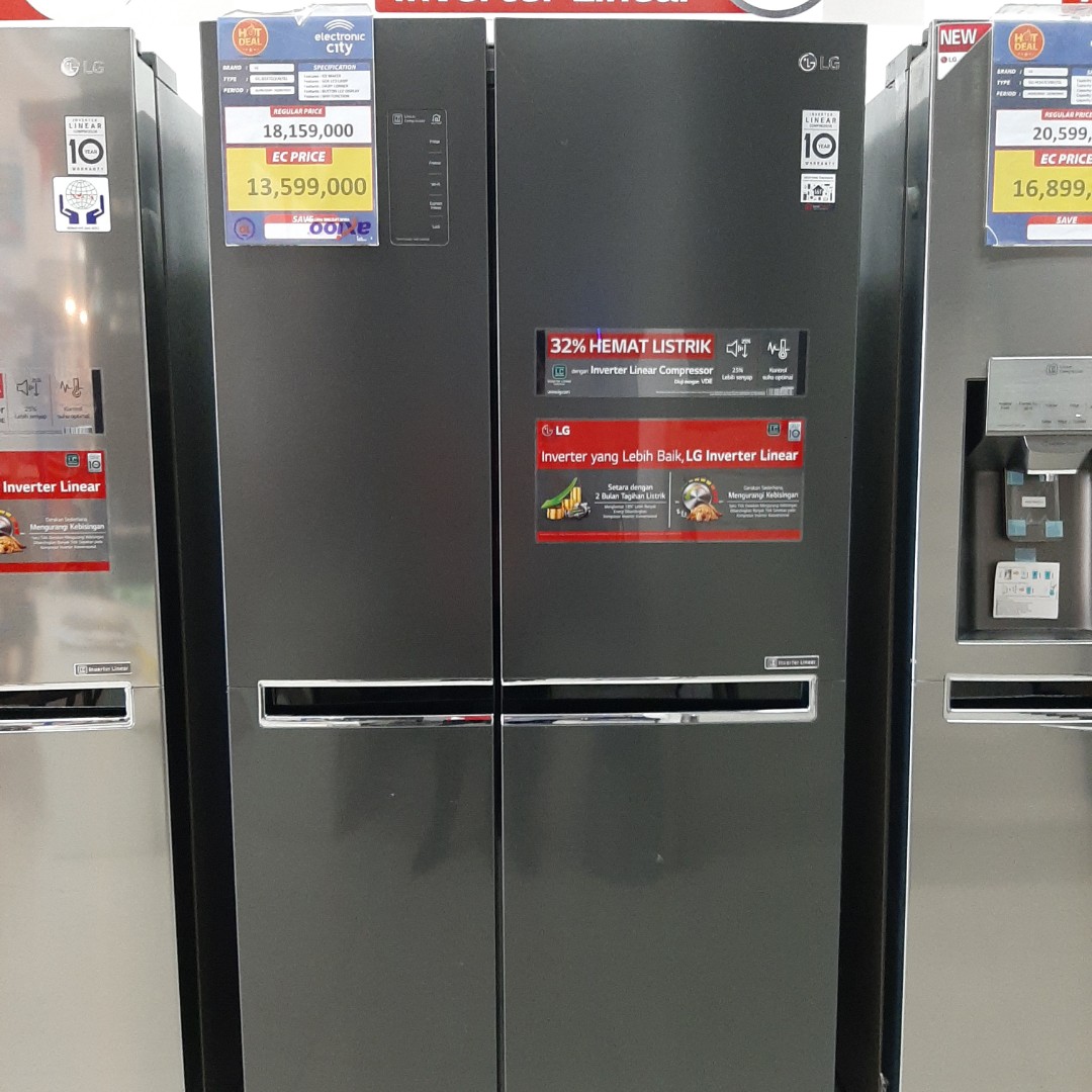 LG Refrigerator SBS Cicilan Tanpa Kartu Kredit & Gratis 1Kali Angsuran