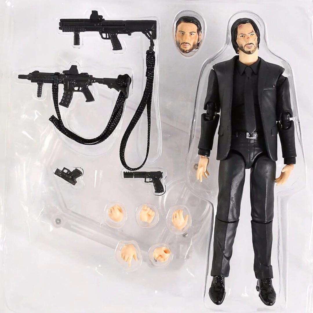 Mafex Keanu Reeves John Wick Figure Gun Toy, Hobbies & Toys, Toys ...