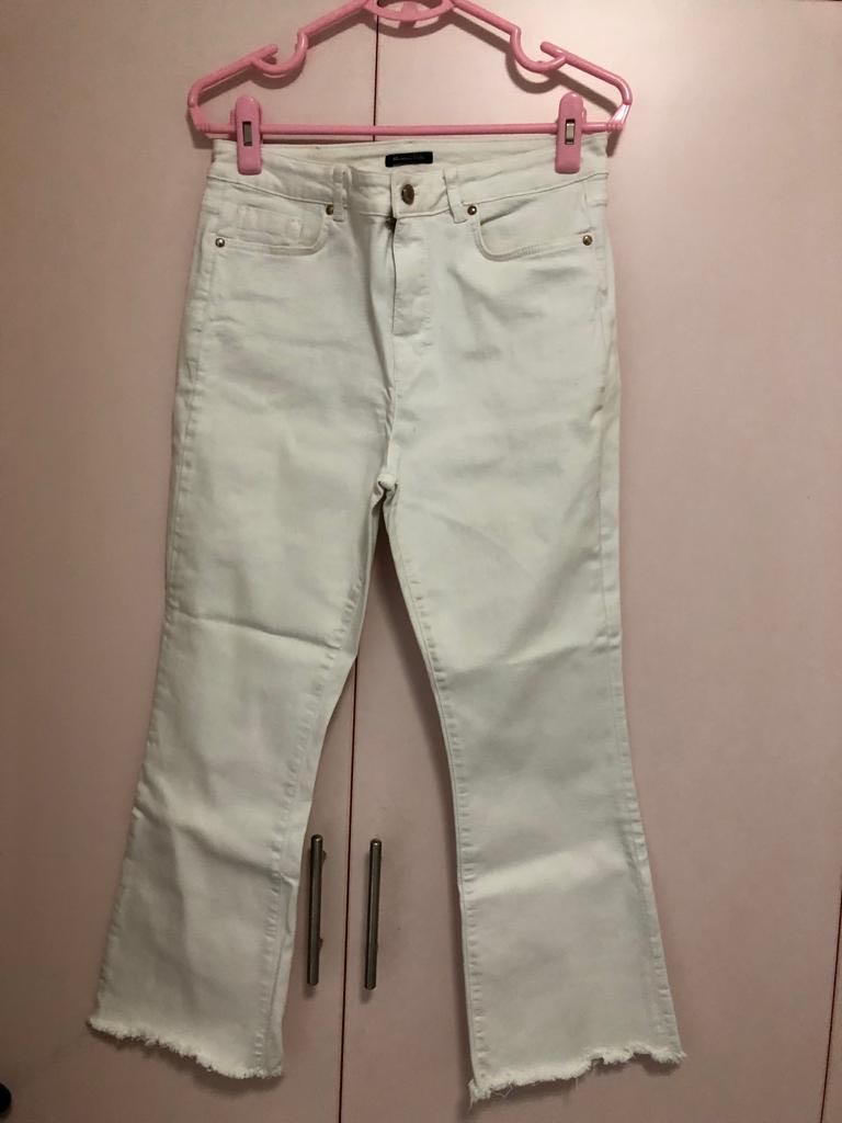 massimo dutti white jeans