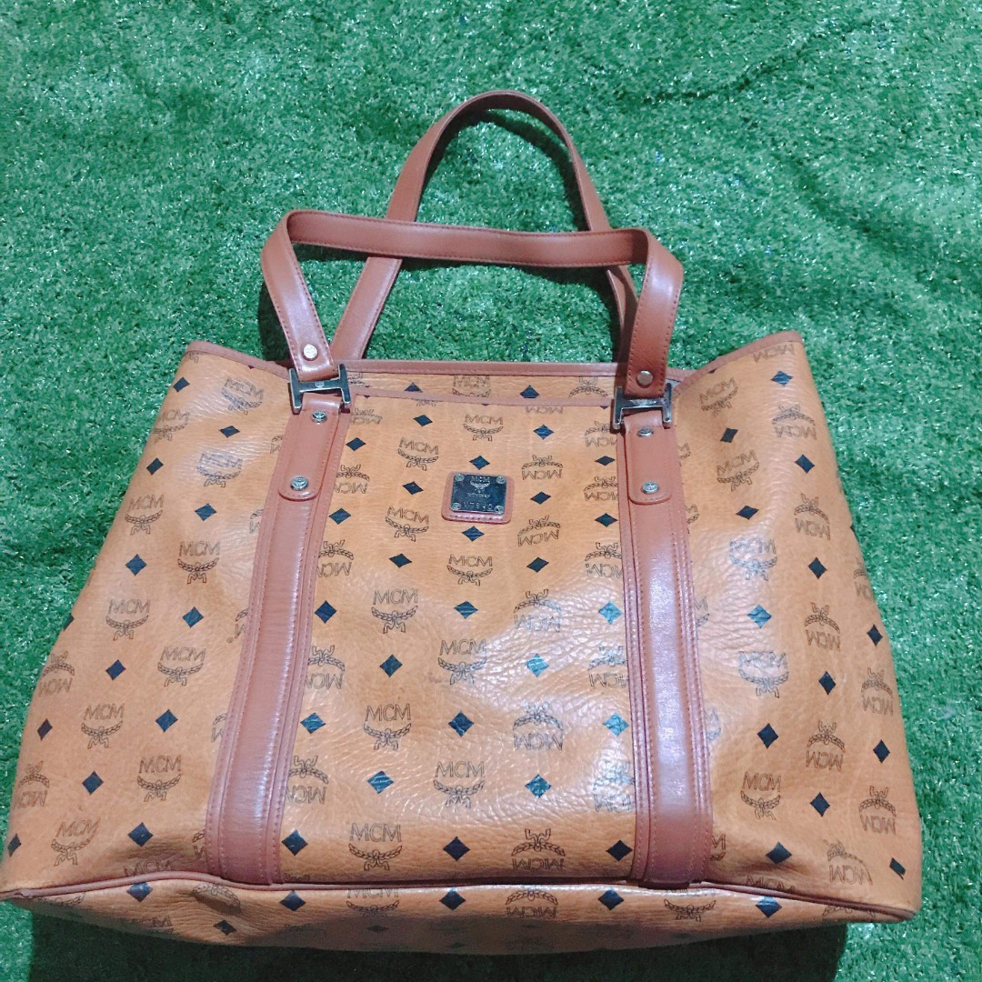 MCM tote bag, Luxury, Bags & Wallets on Carousell