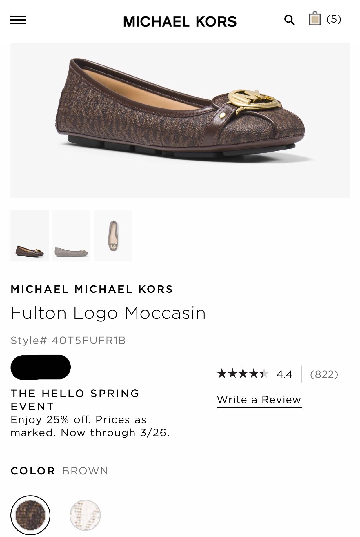 Michael kors fulton logo moccasin best sale