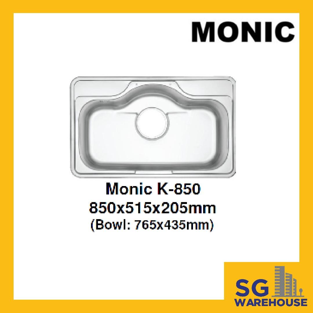 Monic Sink K850 Korean Made Stainless Steel Single Bowl Kitchen Sink