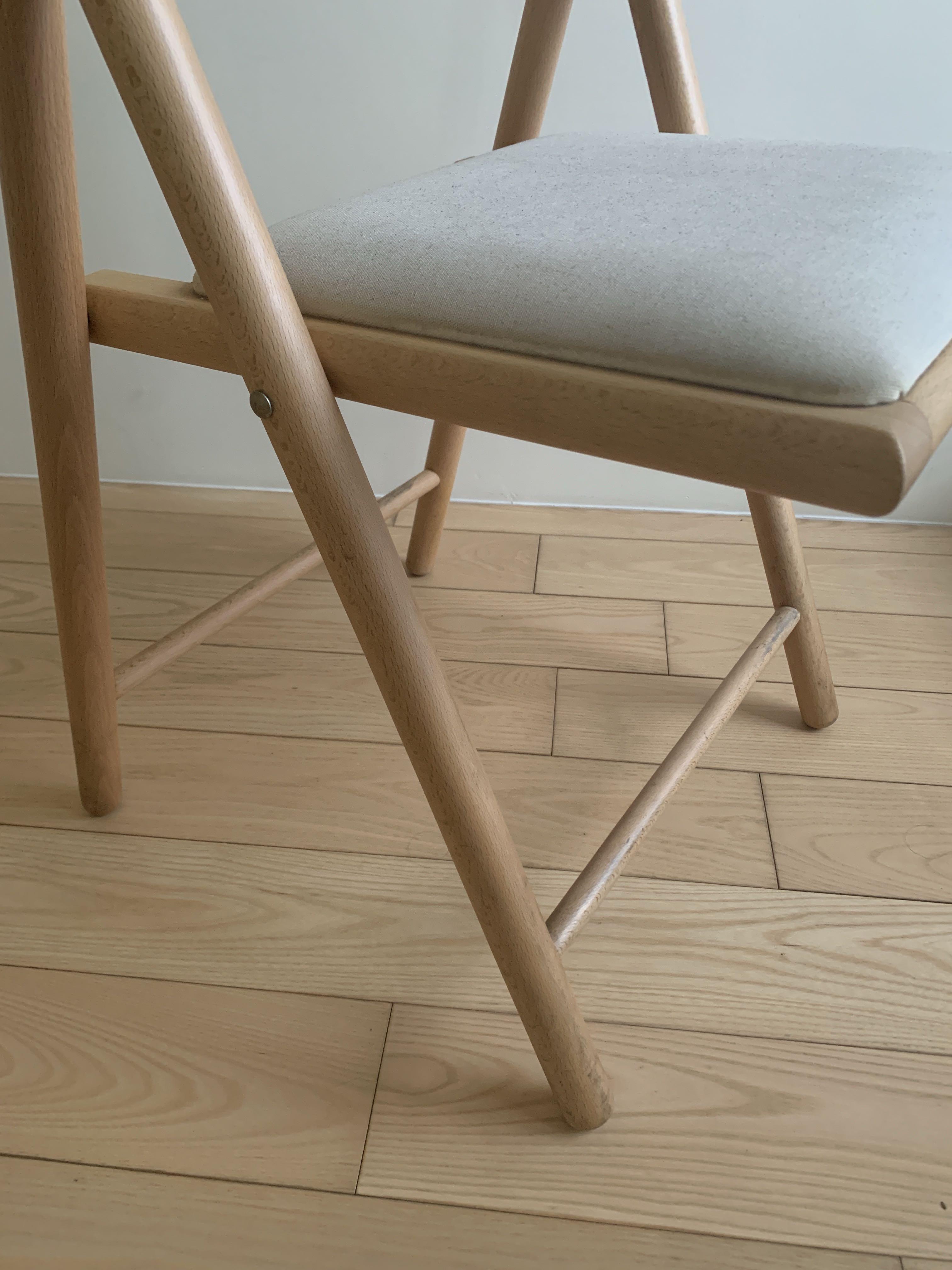 Muji 無印良品山毛櫸折疊椅 居家生活 傢俱 桌椅在旋轉拍賣