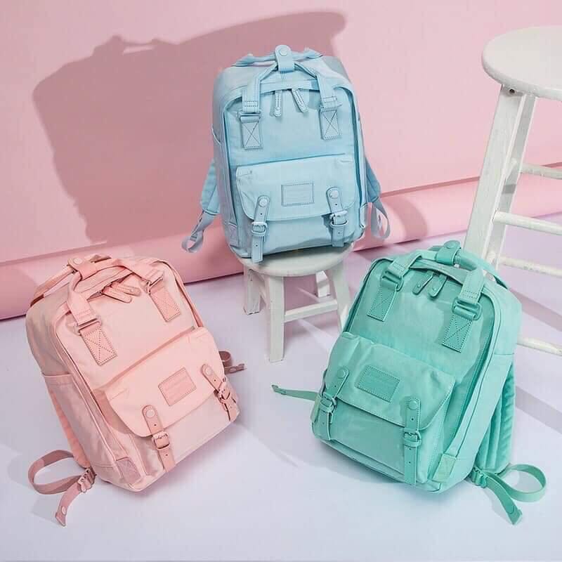 doughnut macaroon backpack pastel