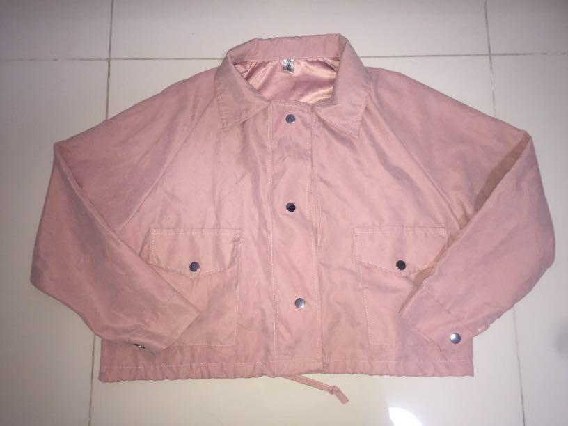 Pink button up jacket Clearance