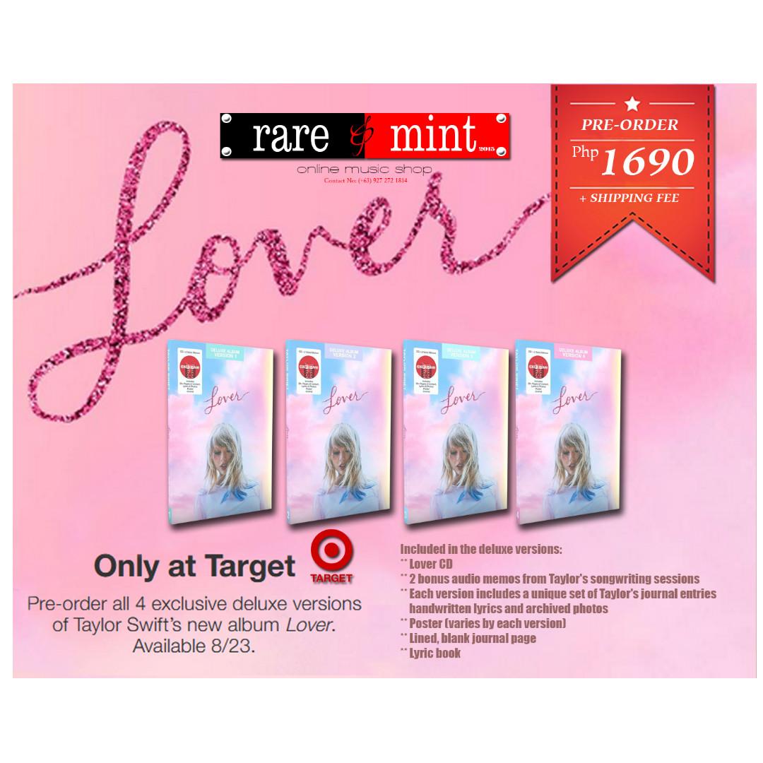 Pre Order Taylor Swift Lover Deluxe Target Exclusive