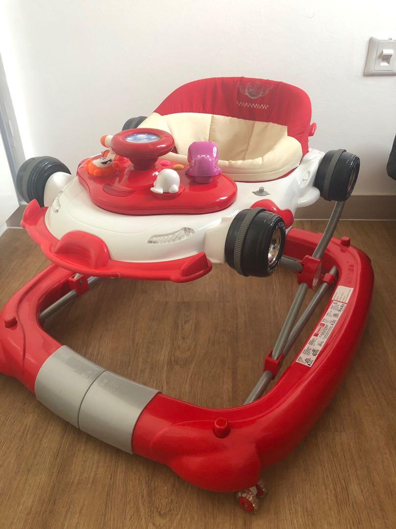 fold down baby walker