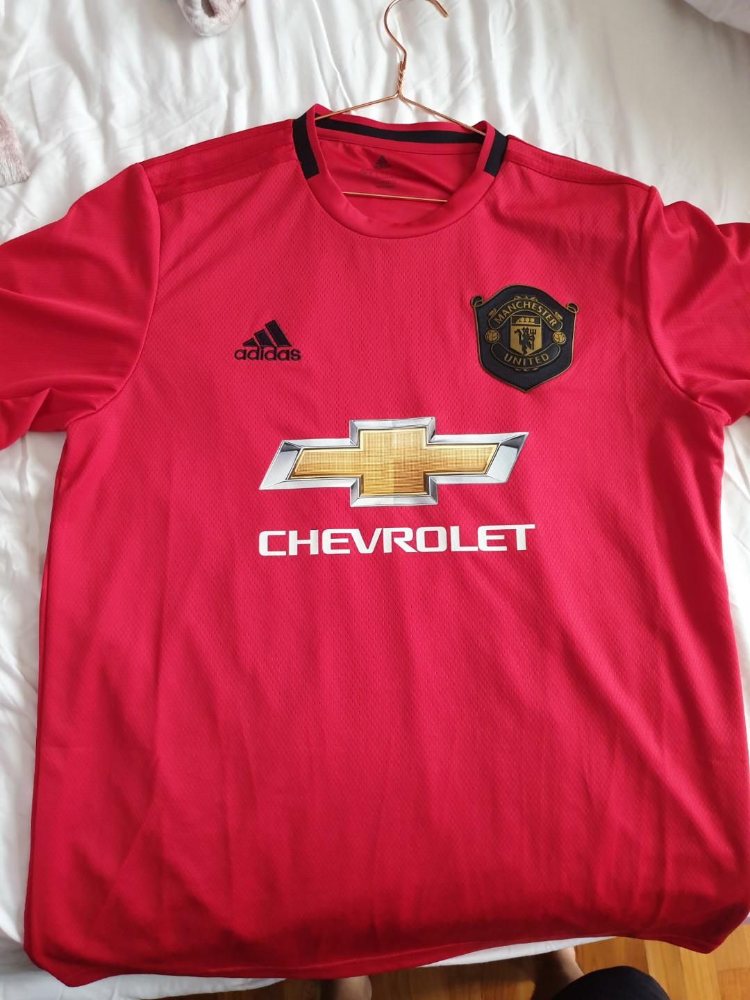 Selling Authentic Man Utd 19 20 Home Kit L Size Sports Sports Apparel On Carousell