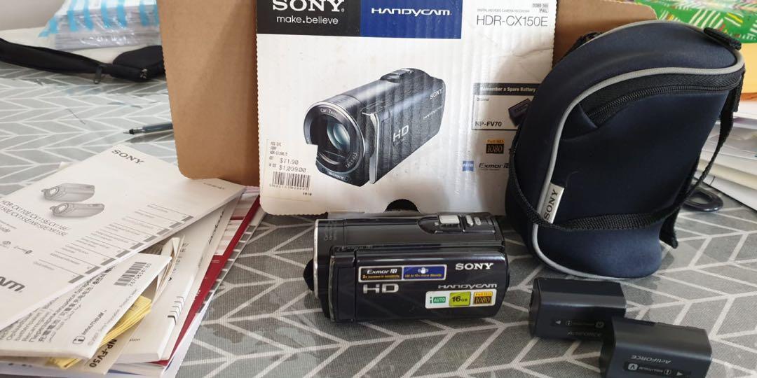 Sony Handycam HDR CX150e, Photography, Video Cameras on Carousell