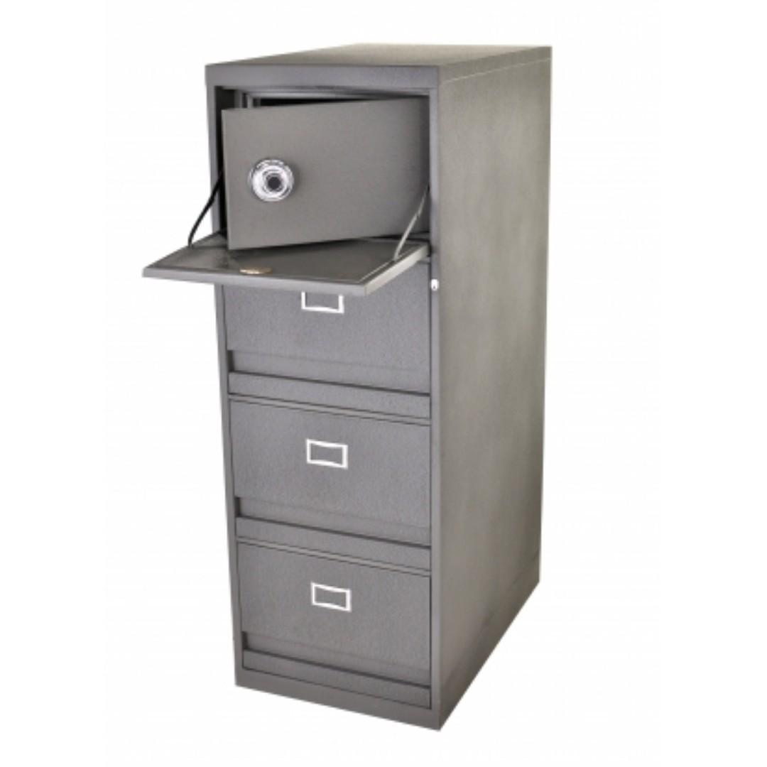Steel cabinet hotsell with safety vault