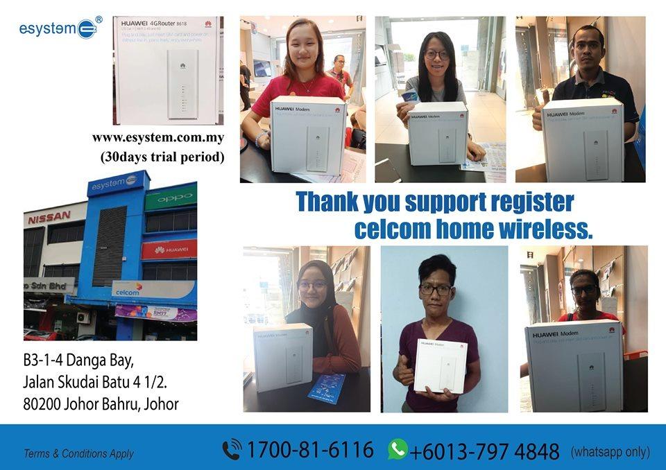 Thank You Support Register Celcom Home Wireless Mobile Phones Tablets Others On Carousell