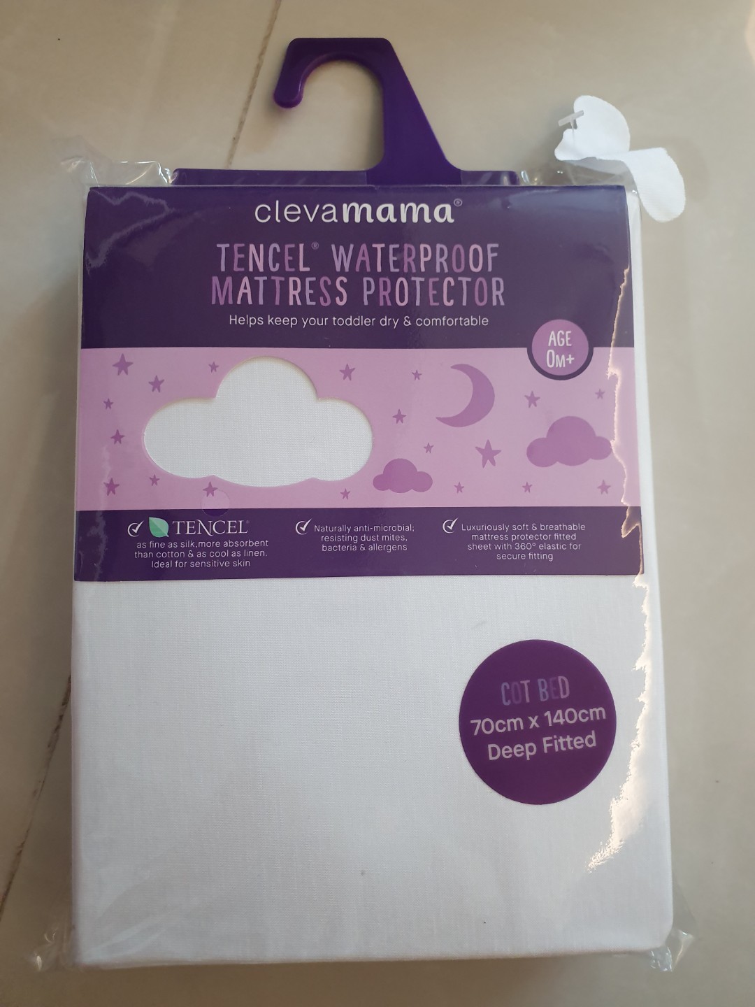 clevamama cot bed mattress protector