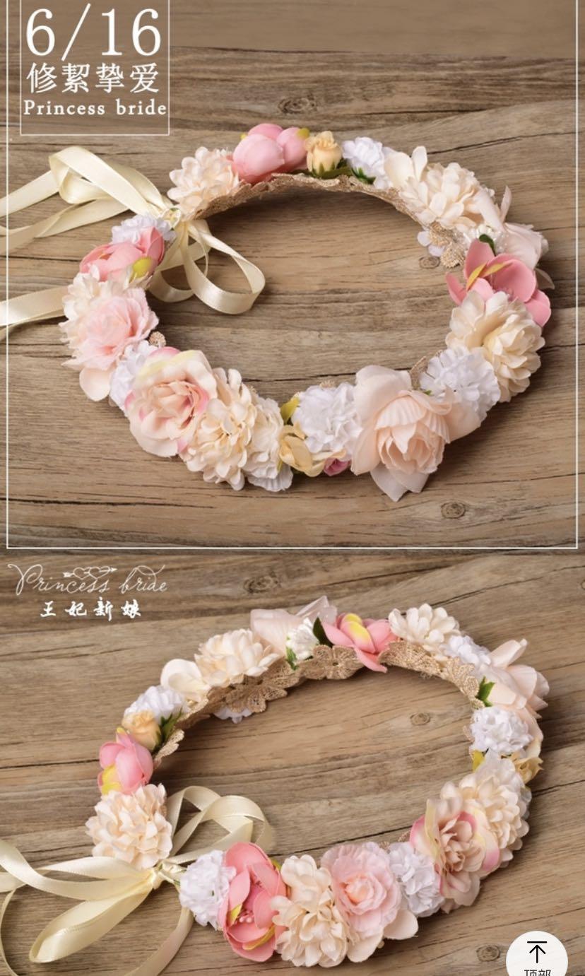 Wedding Flower Garland Women S Fashion Accessories Hair