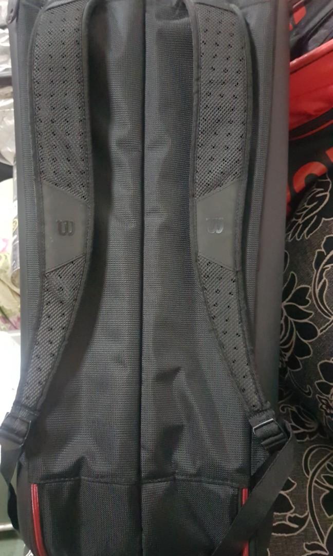 Wilson Roger Federer Black color Racquet Bag, Sports Equipment, Sports