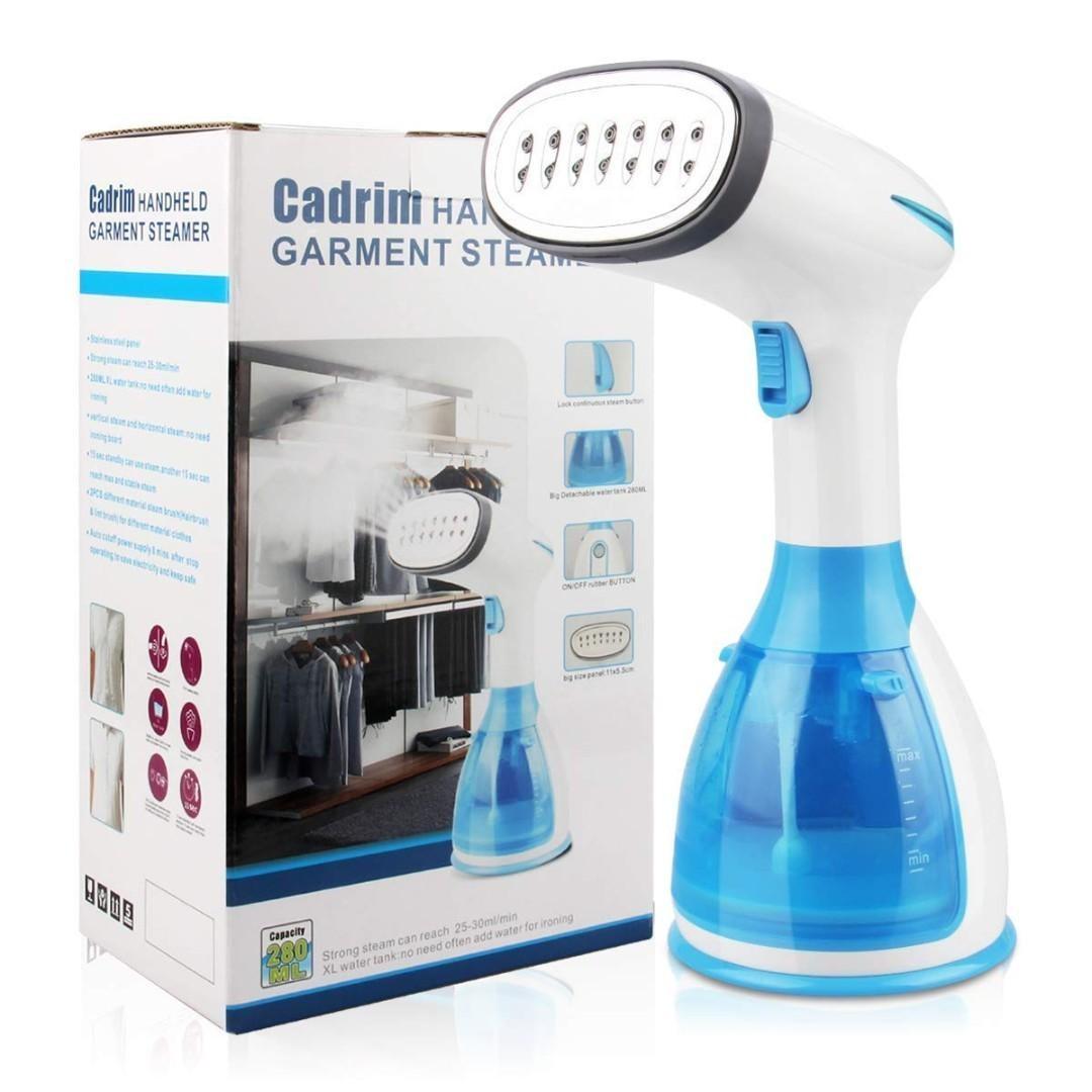 115. Cadrim MW801 Handheld Garment Steamer, Clothes Steamer 1500W 280ml Travel Steam Horizontal