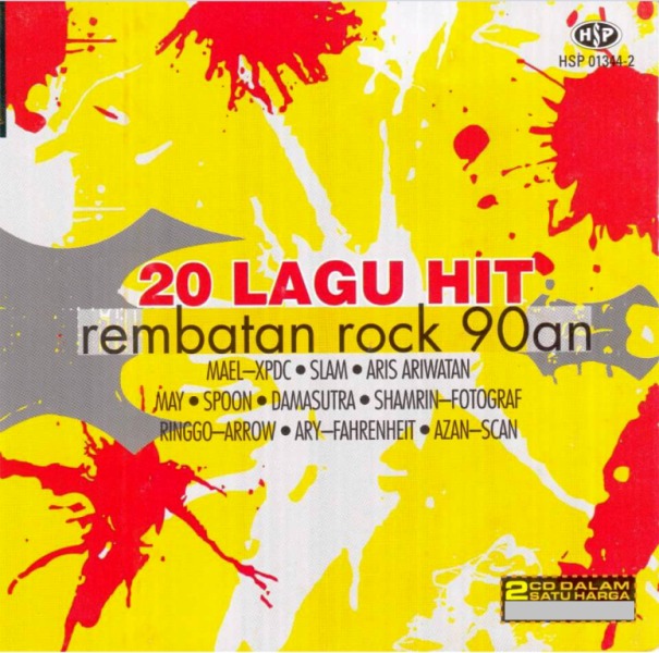 20 Lagu Hit Rembatan Rock 90an 2CD Mael XPDC Slam Aris Ariwatan May ...
