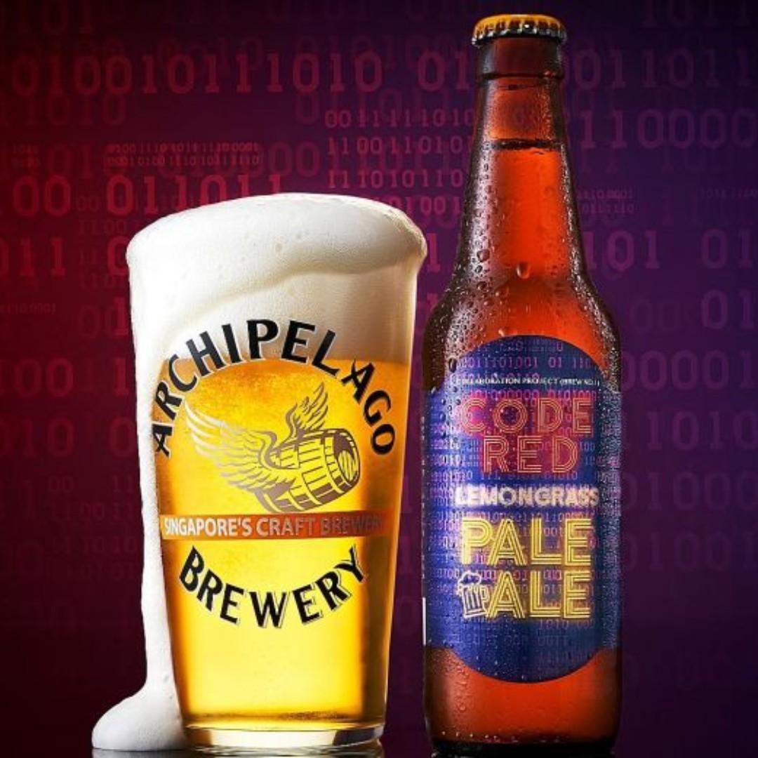 Archipelago Brewery Code Red Lemongrass Pale Ale Carlsberg, Asahi