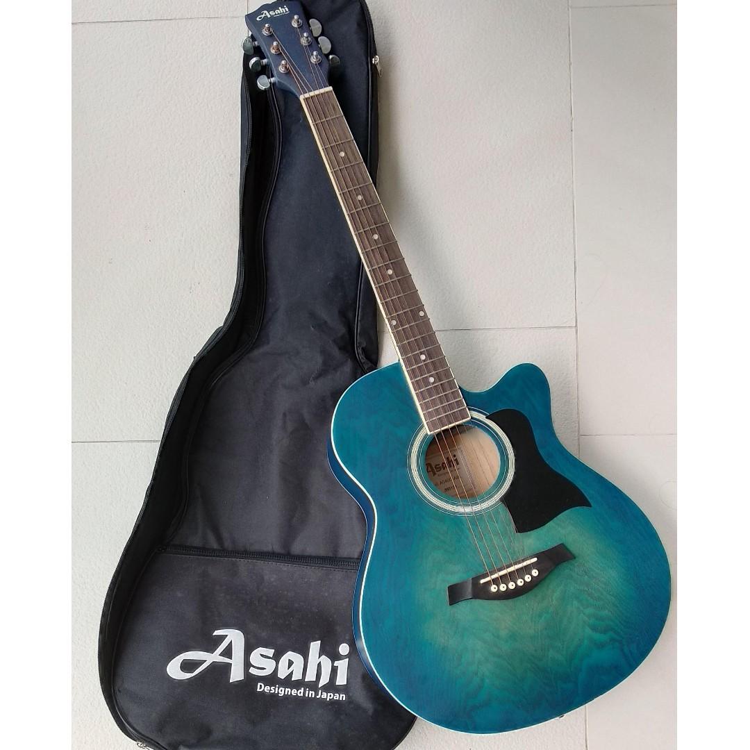 Asahi AS40C Acoustic Guitar, Hobbies & Toys, Music & Media, Musical