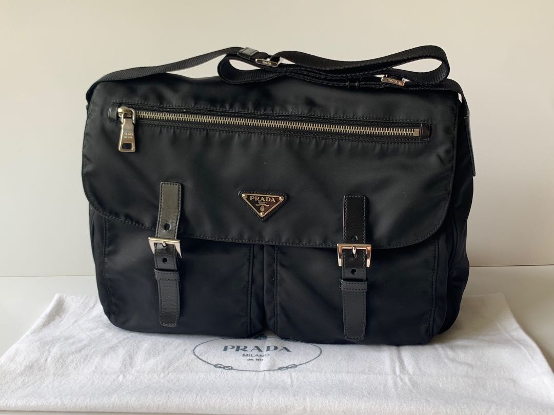 Prada vela hot sale messenger bag