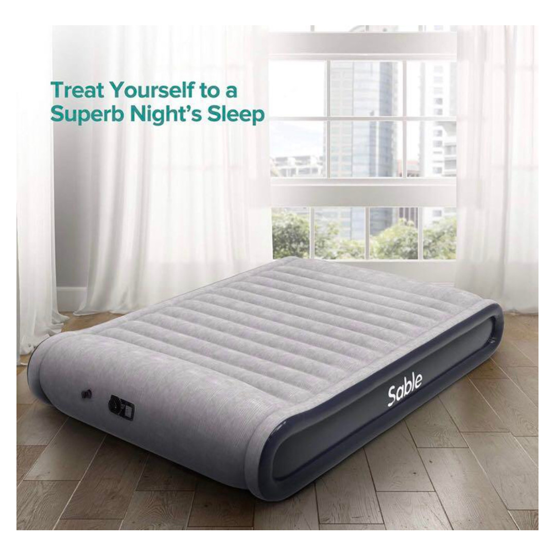 B0257 Sable Queen Size Air Mattress Inflatable Airbed Furniture Home Living Furniture Bed Frames Mattresses on Carousell