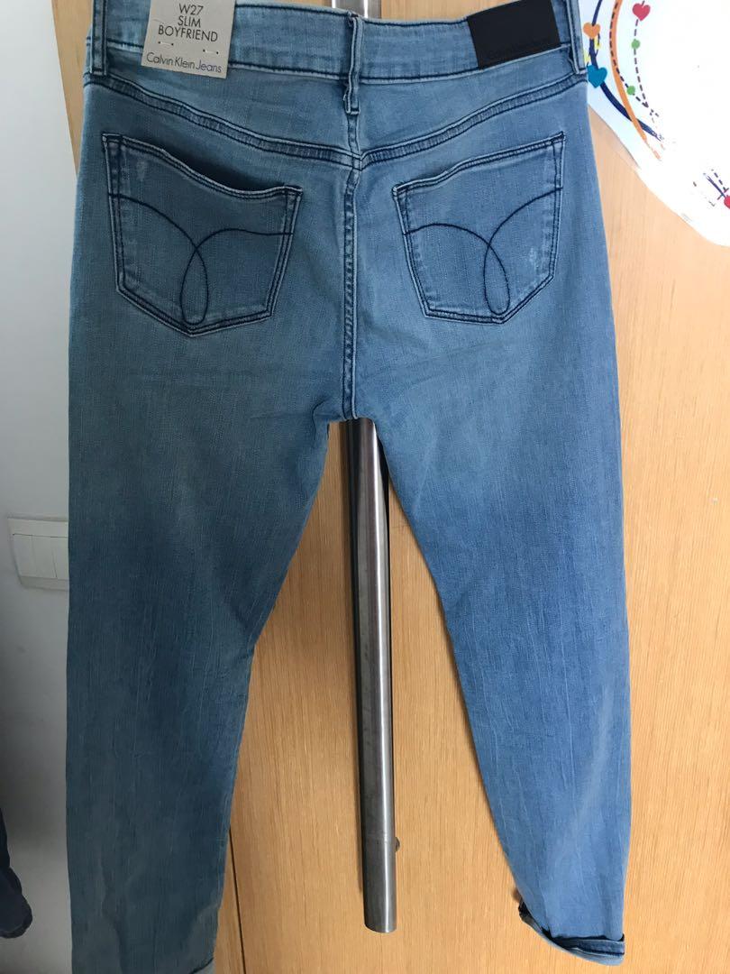Calvin klein jeans cheap women's slim boyfriend jean