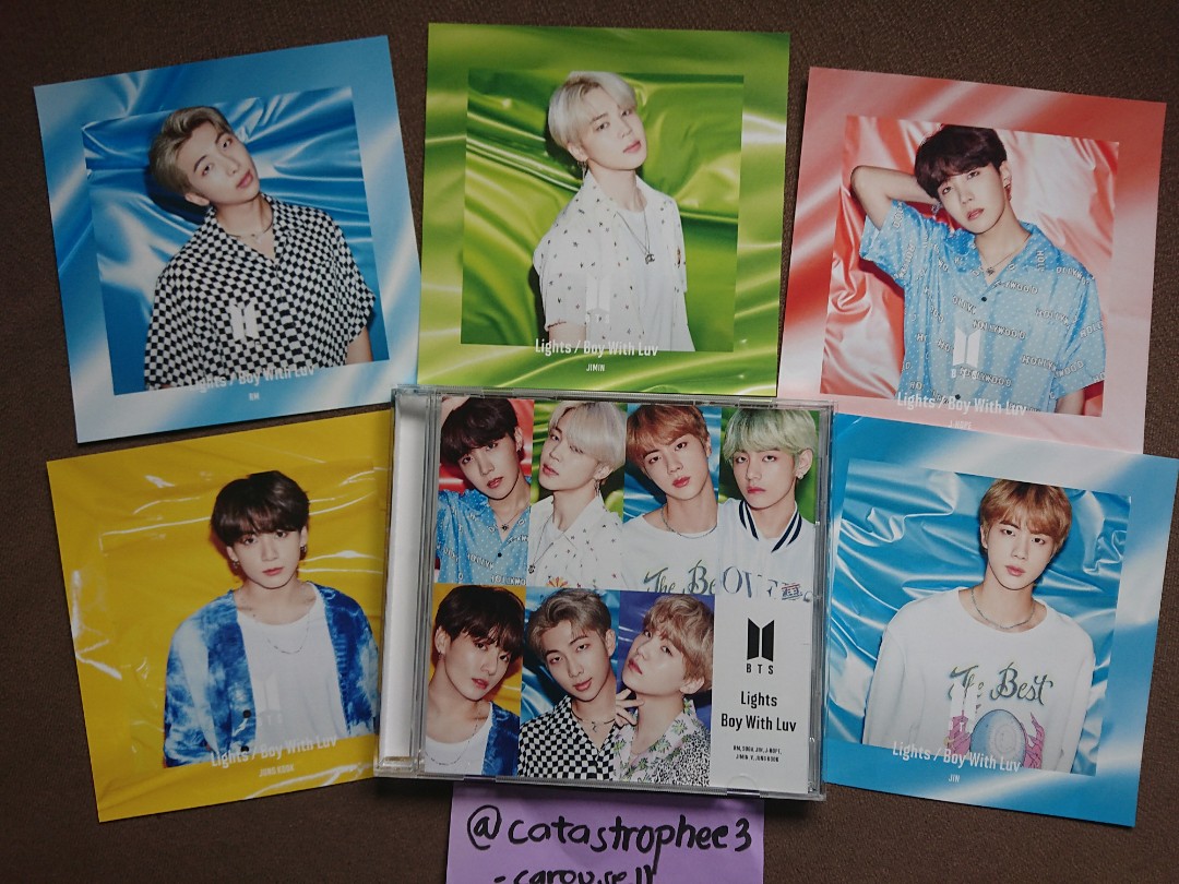 BTS Lights / Boy with Luv JAPAN RM JIN SUGA JHOPE JIMIN V JUNGKOOK