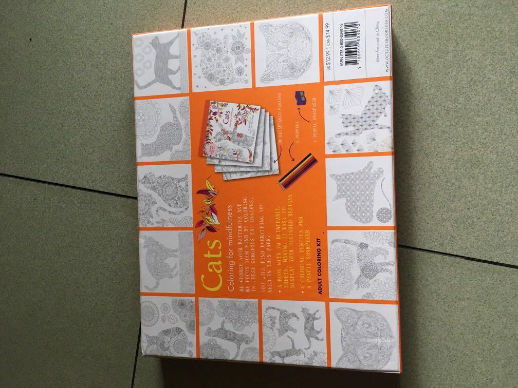 Cat Lover Colouring Book For Mindfullness Adults Books Stationery Magazines Others On Carousell