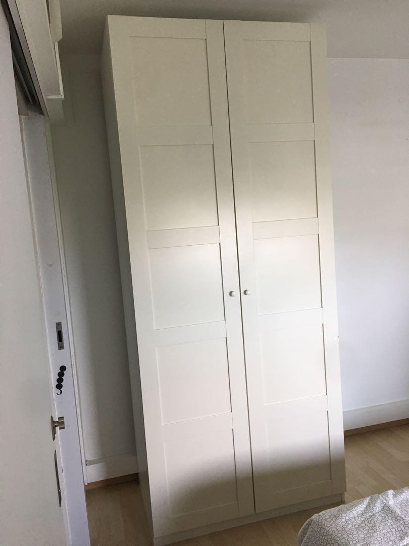 Full Height Ikea Pax Wardrobe Furniture Shelves Drawers On
