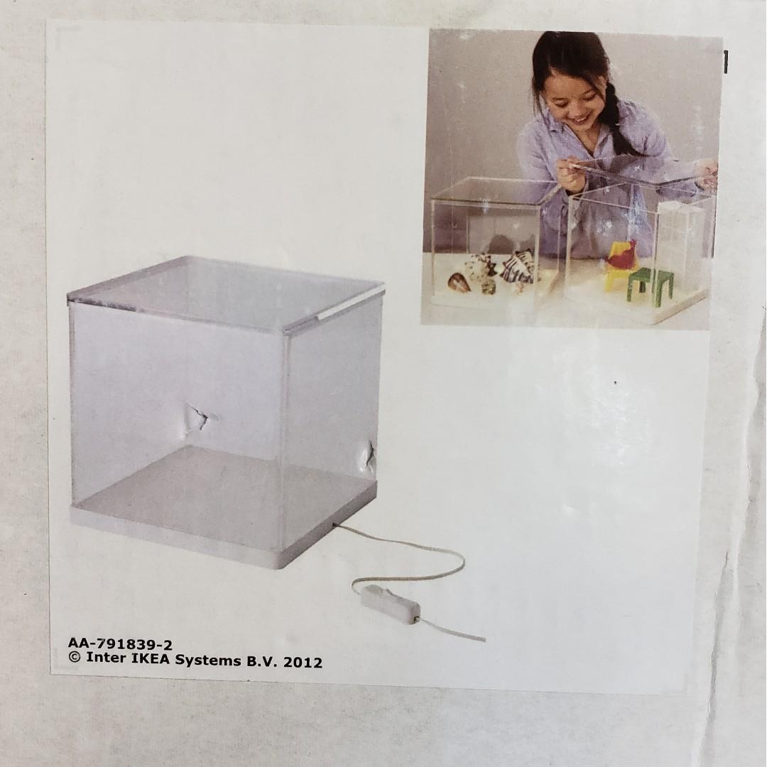 IKEA SYNAS LED LIGHT DISPLAY BOX 陳列燈箱 (只用一次) 全部包裝齊 (全新一樣), 傢俬＆家居, 傢俬
