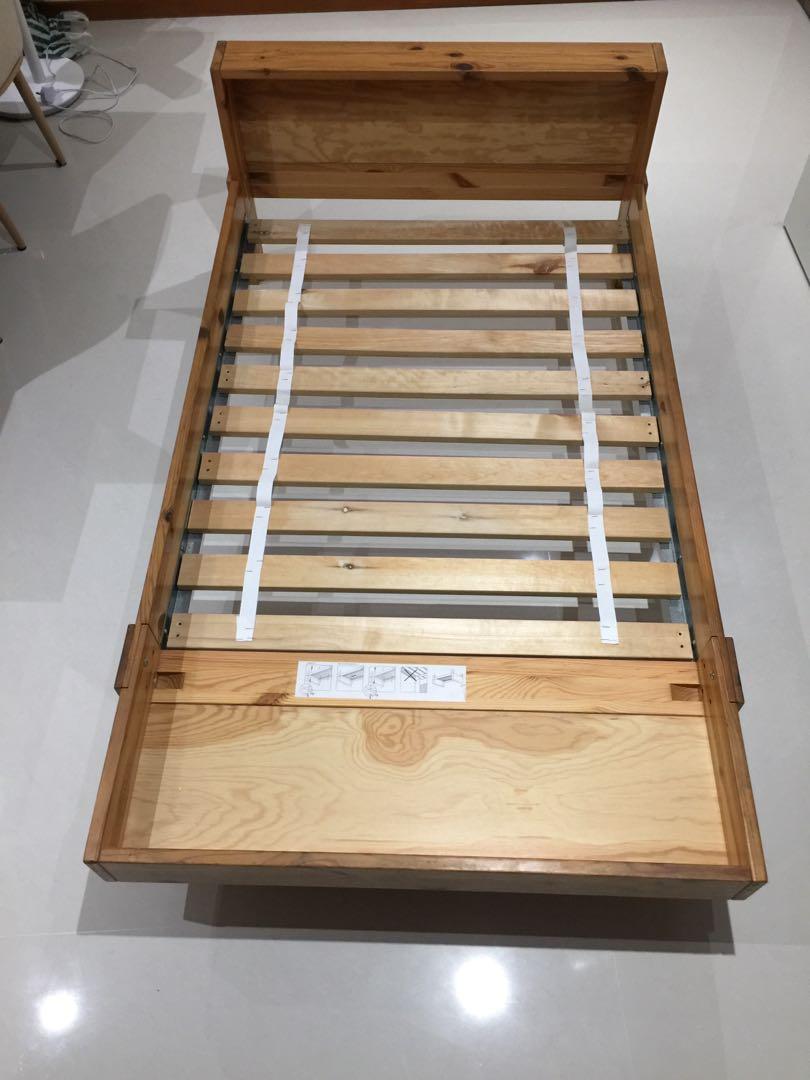 Ikea Vikare Adjustable Children Bed Frame Furniture Beds Mattresses On Carousell
