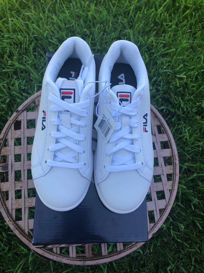 Fila ladies leather court shoe shop