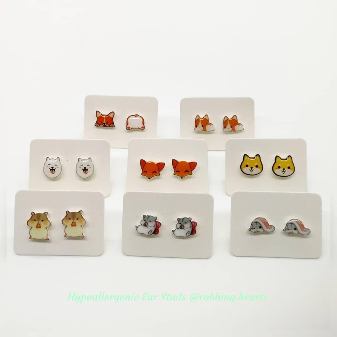 Hamster earrings discount