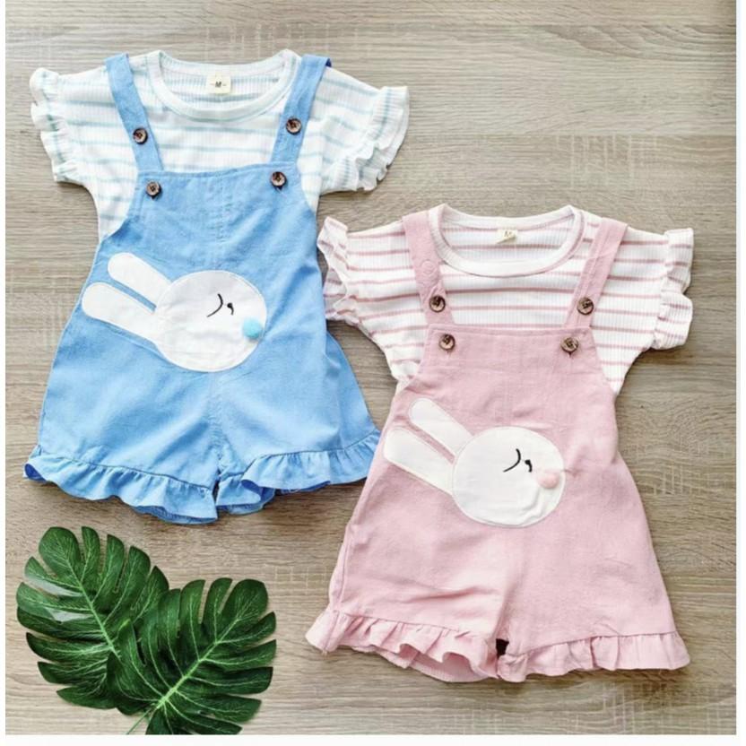 Jumper Anak Baju Setelan Overall Anak Perempuan Oblong Celana