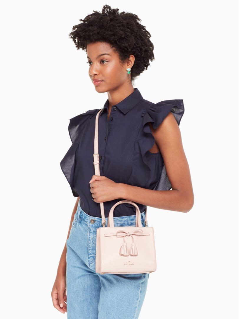 Kate Spade Hayes Street Mini Isobel Deep Plum, Women's Fashion