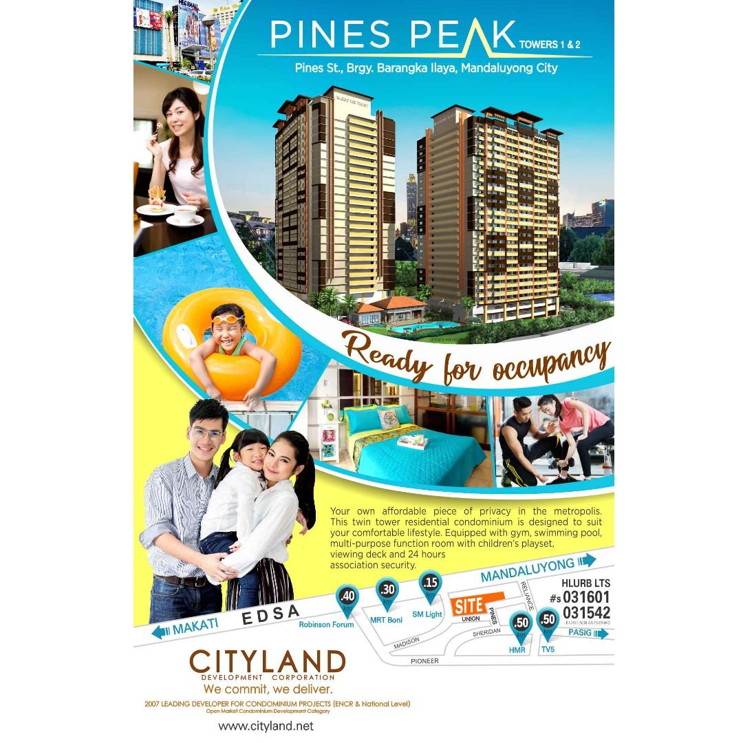 Mandaluyong Condo Cityland Pines Peak Tower 2 Rfo Property For Sale Apartments Condos On Carousell