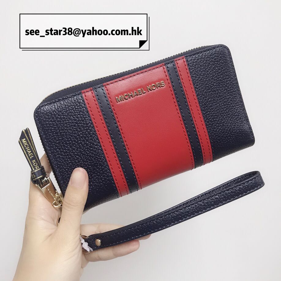 michael kors pebbled leather smartphone wristlet