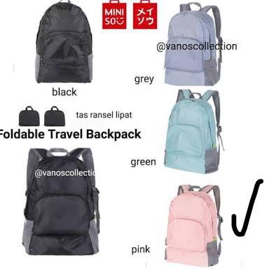 miniso foldable backpack