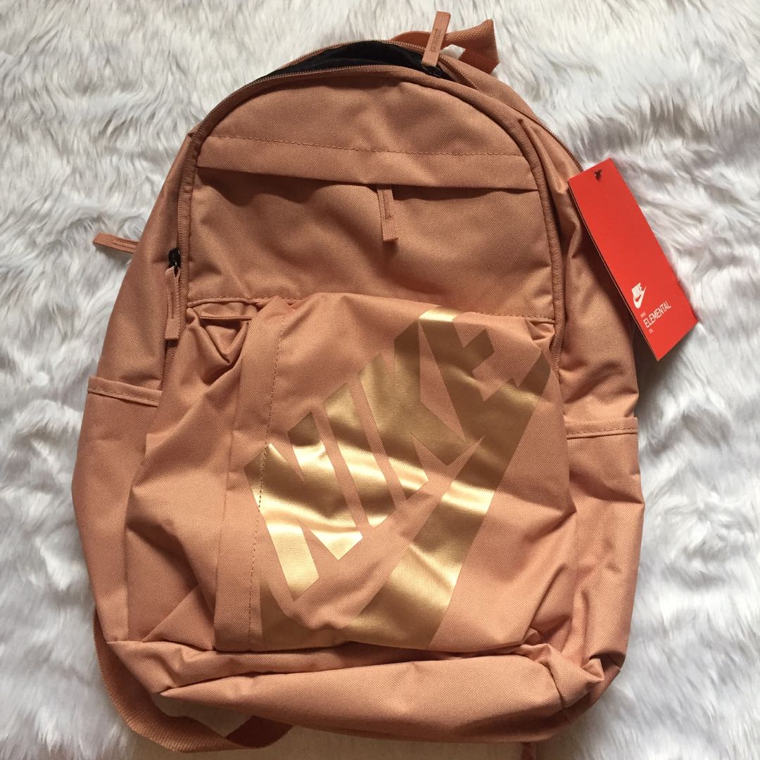 nike rose gold elemental backpack