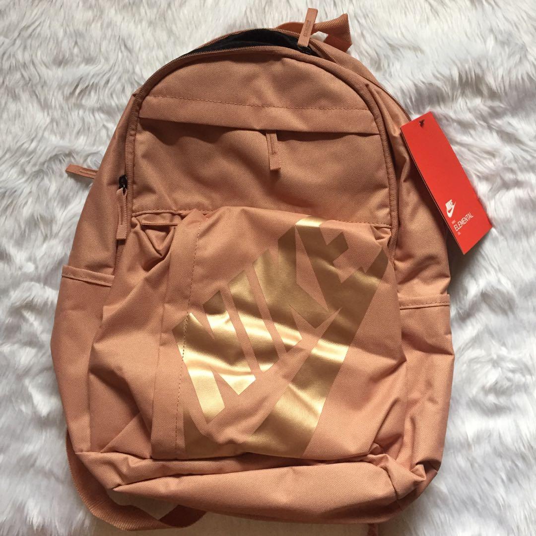nike elemental backpack rose gold